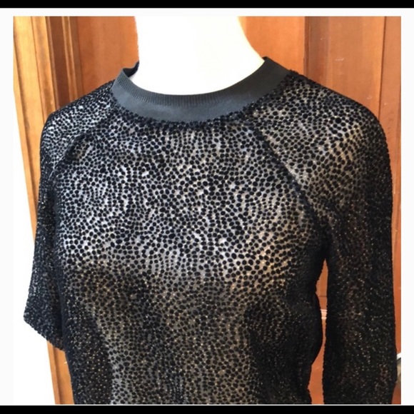 REISS NINETEEN SEVENTY ONE “MARIE” SHORT SLEEVE TOP, USA SZ 10 (runs like S-M) - Picture 2 of 12